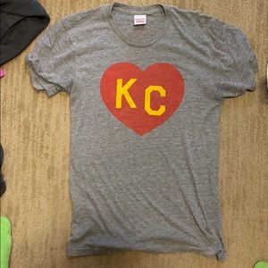 Charlie Hustle Heart KC shirt (chiefs!)